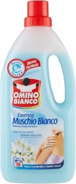 OMINO BIANCO DETERSIVO BIVALENTE LIQUIDO LAVAGGIO A MANO E IN LAVATRICE ESSENZA MUSCHIO BIANCO 1000 ML OKX