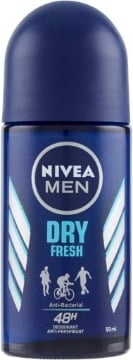 NIVEA MEN DEODORANTE ROLL-ON DRY FRESH 50 ML REGOLA LA TRASPIRAZIONE PER 48H OKX