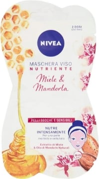 NIVEA MASCHERA VISO NUTRIENTE INTENSIVA CON MIELE E MANDORLE- 15 ML