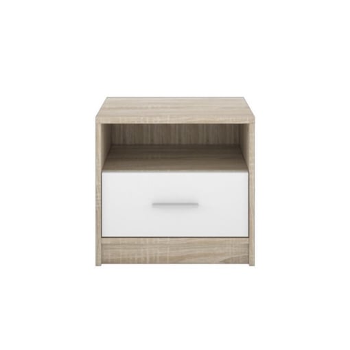 COMODINO NEPO 1 CASSETTO 49,5 CM. ROVERE SONOMA BIANCO