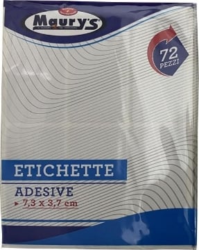 ETICHETTE ADESIVE 60 PCS 7,3X3,7 CM IDEALI PER ETICHETTARE OKX