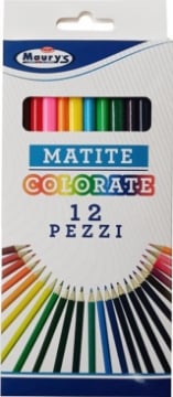 MATITE COLORATE 12 PZ IDEALI PER LA SCUOLA OKX