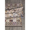 TAPPETO ANTISCIVOLO MULTICOLOR BEIGE CON DECORI COLORATI 120X 180 CM