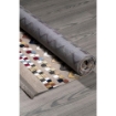 TAPPETO ANTISCIVOLO MULTICOLOR BEIGE CON DECORI COLORATI 120X 180 CM