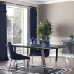 TAVOLO ENZIO IN COLORE GRIGIO LACCATO LUCIDO 185X95X78H