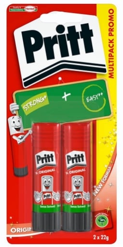 PRITT STICK  2 PZ X 22 GR STRONG + EASY OKX