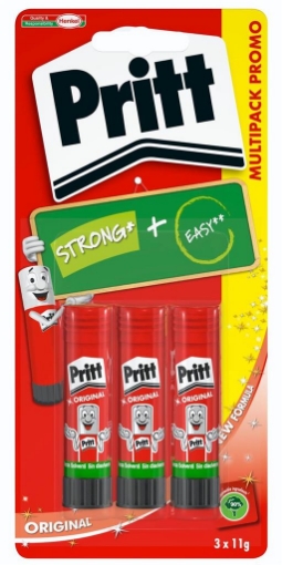 PRITT COLLA STICK 3 X 11 GR + 2X10 GR GRATIS OKX