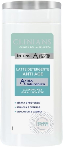 CLINIANS LATTE DETERGENTE 200 ML CON ACIDO IALURONICO ANTIRUGHE OKX