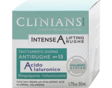 CLINIANS CREMA VISO 50 ML INTENSE ANTIRUGHE GIORNO CON ACIDO IALURONICO OKX