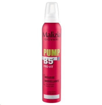 MALIZIA GIOVANI PUMP IT B5 PRO-VIT MOUSSE MODELLANTE TENUTA FORTE 200 ML OKX