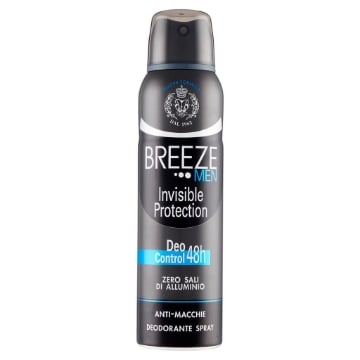 BREEZE DEO SPRAY 150 ML MEN INVISIBLE OKX