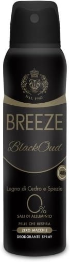 BREEZE DEODORANTE VAPORIZZATORE IDEALE PER UNISEX ADULTO 150 ML BLACKOUD OKX