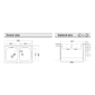 LAVELLO APPOGGIO SERIES CON 2 VASCHE  80X50