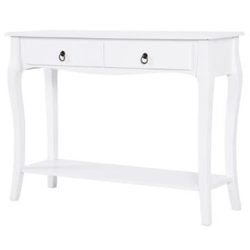 TAVOLO CONSOLLE PER INGRESSO, BIANCO, 100X33X76CM