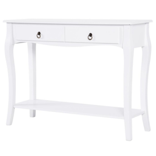 TAVOLO CONSOLLE PER INGRESSO, BIANCO, 100X33X76CM