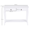TAVOLO CONSOLLE PER INGRESSO, BIANCO, 100X33X76CM