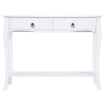 TAVOLO CONSOLLE PER INGRESSO, BIANCO, 100X33X76CM