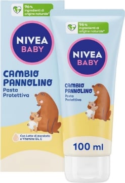 NIVEA BABY CAMBIO PANNOLINO PASTA PROTETTIVA 100 ML CREMA CAMBIO PANNOLINO LENITIVA ED EMOLLIENTE OKX