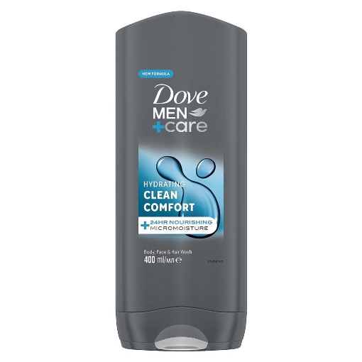 DOVE MEN CARE CLEAN COMFORT HYDRATING DOCCIA SHAMPOO IDRATANTE 400ML OKX