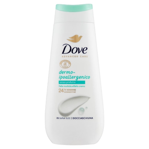 DOVE ADVANCED CARE DOCCIASCHIUMA DERMO IPOALLERGENICO SENZA PROFUMO 225 ML OKX