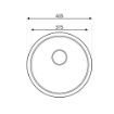 LAVELLO ROTONDO DIAMETRO 43,5 CM RONDO' EC192
