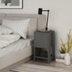 COMODINO EMA ANTRACITE ANTA RIBALTA 30X30X55H