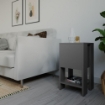 COMODINO EMA ANTRACITE ANTA RIBALTA 30X30X55H