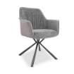 SEDIA ASEAT COLORE GRIGIO CON RETRO IN COLORE TORTORA