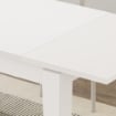 TAVOLO ALLUNGABILE TOLMEN BIANCO 140X80 ALLUNGABILE A 190 CM