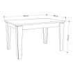 TAVOLO ALLUNGABILE TOLMEN BIANCO 140X80 ALLUNGABILE A 190 CM