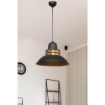 LAMPADA A SOSPENSIONE TIBET ASZ0871 NERA STILE INDUSTRIALE