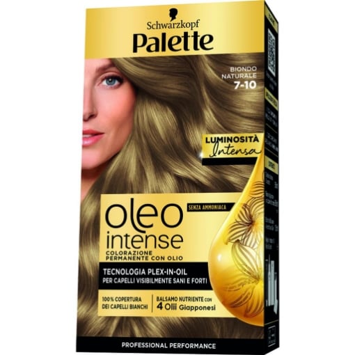 SCHWARZKOPF PALETTE OLEO COLORAZIONE PERMANENTE COPERTURA PROFESSIONALE CAPELLI BIANCHI 7-10 BIONDO NATURALE