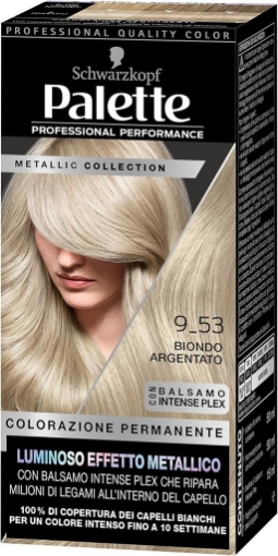 SCHWARZKOPF PALETTE METALLIC COLLECTION 9-53 BIONDO ARGENTATO CON EFFETTO METALLICO COLORE BIONDO