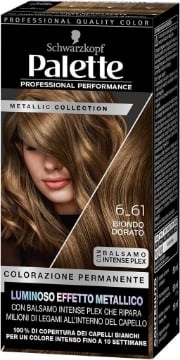 SCHWARZKOPF PALETTE METALLIC COLLECTION 6-61 BIONDO DORATO TINTA CAPELLI BIONDO DORATO CON EFFETTO METALLICO