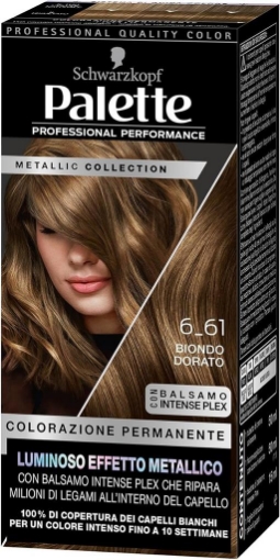 SCHWARZKOPF PALETTE METALLIC COLLECTION 6-61 BIONDO DORATO TINTA CAPELLI BIONDO DORATO CON EFFETTO METALLICO