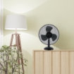 VENTILATORE FRESCO 40 DA TAVOLO NERO CON 3 VELOCITÀ + OSCILLAZIONE 90° OKX