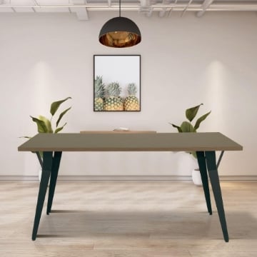 TAVOLO DA PRANZO YUTAN 160X80 CM COLORE ROVERE