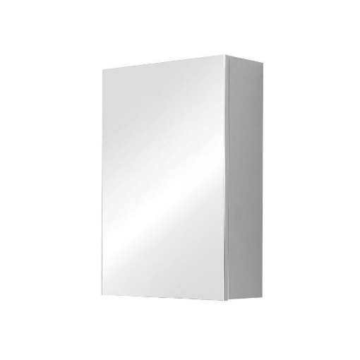 PENSILE BAGNO COLORE BIANCO CON SPECCHIO E ANTA REVERSIBILE