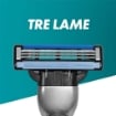 GILLETTE MACH3 LAMETTE DI RICAMBIO 5 PZ PER RASOIO DA UOMO RASOI A 3 LAME