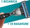 GILLETTE MACH3 LAMETTE DI RICAMBIO 5 PZ PER RASOIO DA UOMO RASOI A 3 LAME