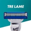 GILLETTE MACH3 TURBO LAMETTE DI RICAMBIO 5 PZ PER RASOIO DA UOMO RASOI A 3 LAME