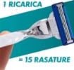 GILLETTE MACH3 TURBO LAMETTE DI RICAMBIO 5 PZ PER RASOIO DA UOMO RASOI A 3 LAME