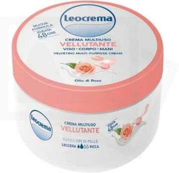 LEOCREMA CREMA MULTIUSO 150 ML VELLUTANTE VISO CORPO MANI 48 H DI IDRATAZIONE 