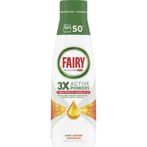 GEL LAVAST FAIRY PLATINUM 900 ML ANTI ODORE AGRUMI FRESCHEZZA E BRILLANTEZZA