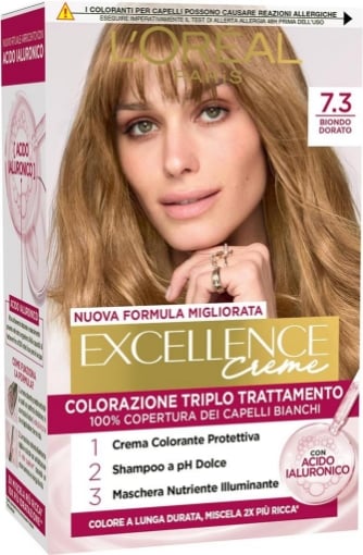 L'ORÉAL PARIS EXCELLENCE CREMA COLORANTE TRIPLO TRATTAMENTO AVANZATO 7,3 BIONDO DORATO