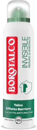 BOROTALCO DEODORANTE SPRAY INVISIBILE VERDE NO ALCOOL CON TALCO EFFETTO BARRIERA 48H 150 ML