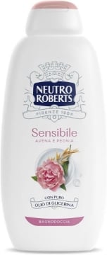 NEUTRO ROBERTS BAGNOSCHIUMA CORPO SENSIBILE CON AVENA E PEONIA PELLE DISTESA E RILASSATA  600 ML