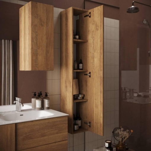 COLONNA BAGNO SALEMI SOSPESA 26X138H COLORE ROVERE MERCURE