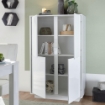 ARMADIO CONTENITORE 4 ANTE COLORE BIANCO LUCIDO