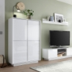 ARMADIO CONTENITORE 4 ANTE COLORE BIANCO LUCIDO
